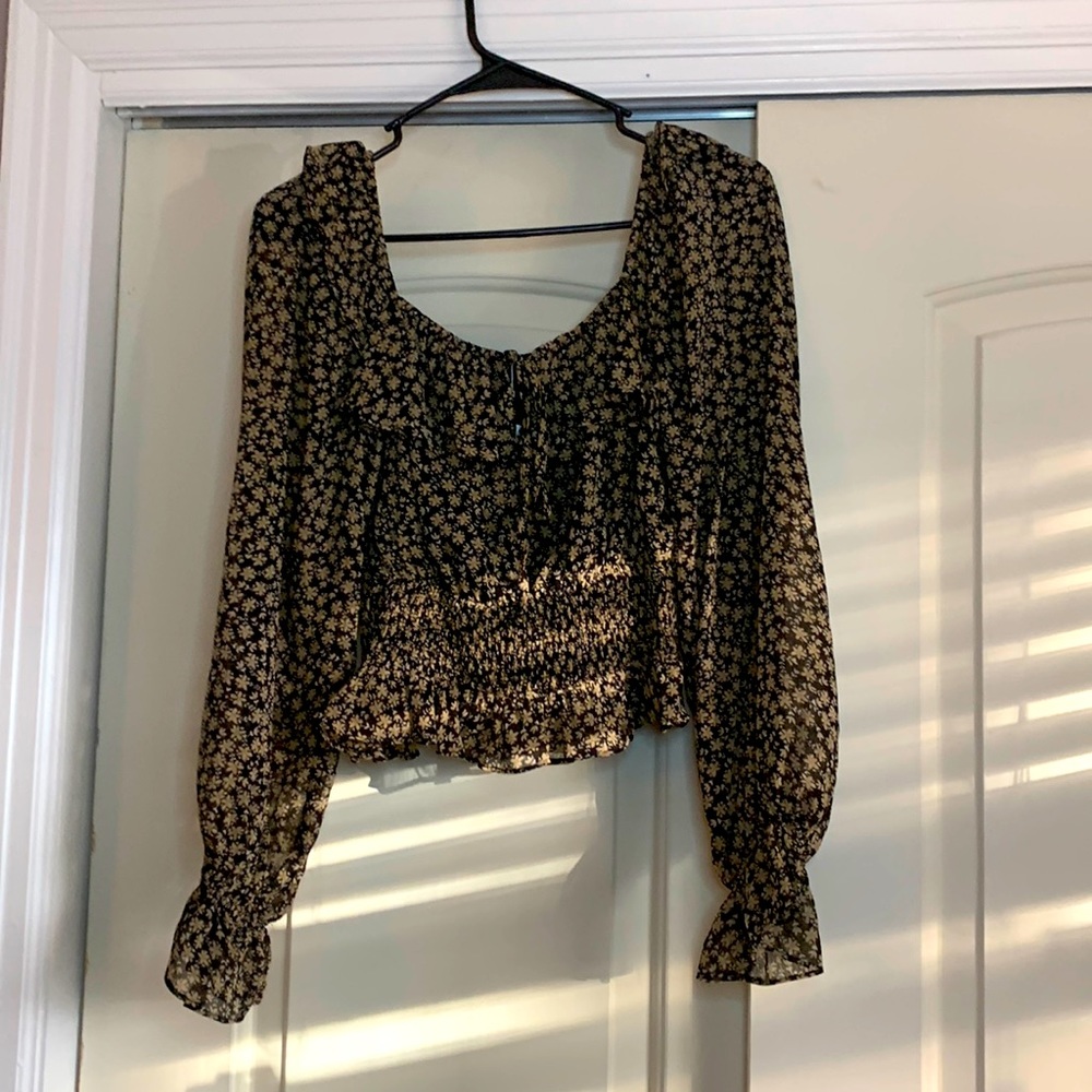 Dress Forum bohemian floral shirt.